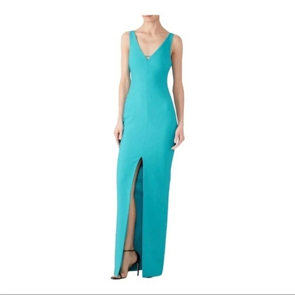 Likely Nicolette Gown in Teal Blue Long Formal Maxi Dress - Picture 2 of 10